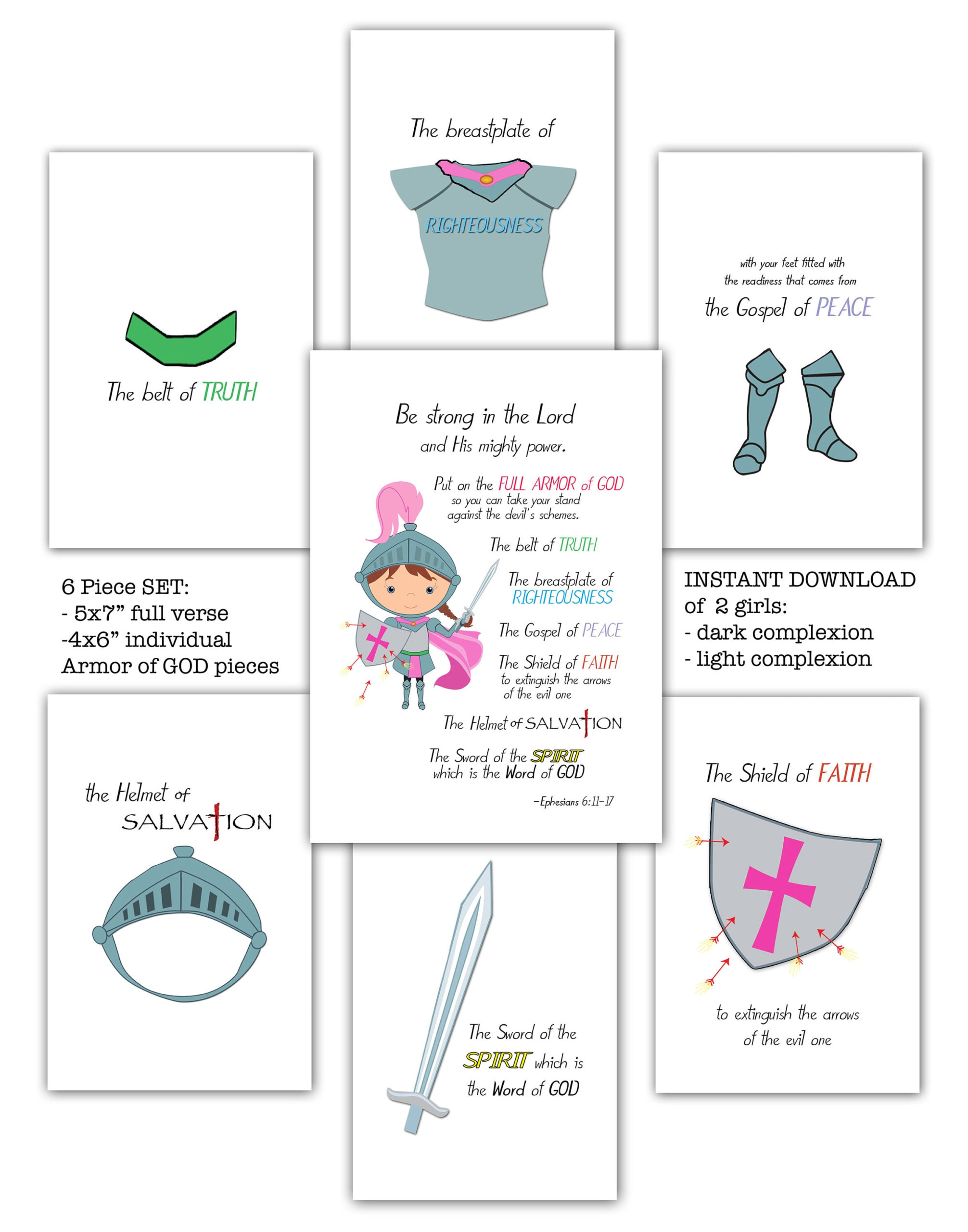 Armor Of God Bookmark Printable Printable Bookmarks Armor Of God Bookmark Printable Printable Bookmarks