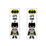 Batman Bookmark Printable Bookmarks Instant Download Etsy