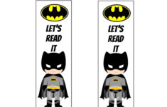 Batman Bookmark Printable Bookmarks Instant Download Etsy