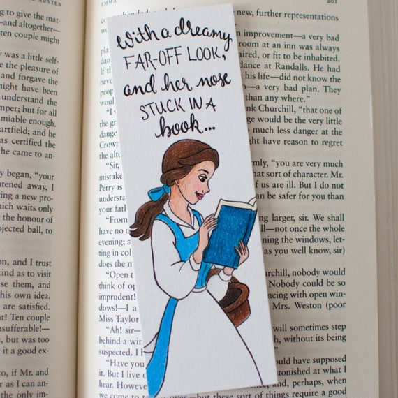 Belle Bookmark Beauty And The Beast Disney Illustrated