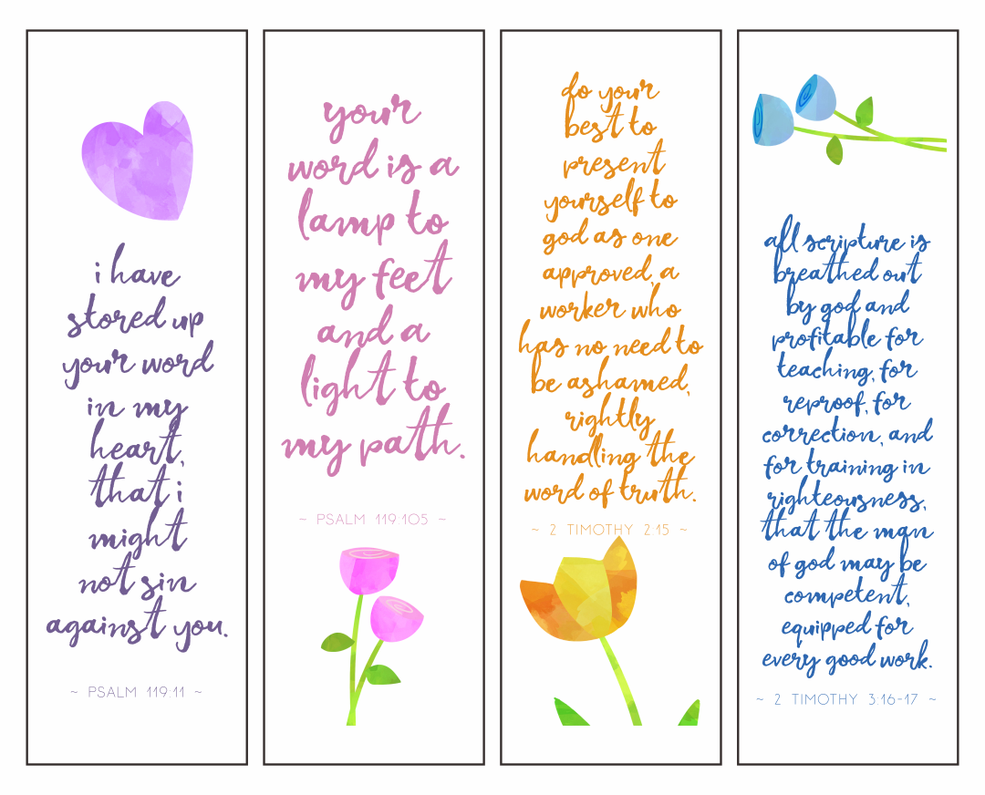 Bible Bookmarks Free Printable High Resolution Printable