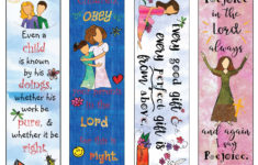 Bible Verse Bookmarks For Children DIY Full Color Print And