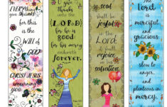 Bible Verse Bookmarks On Thankfulness DIY Full Color Print And Etsy