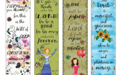 Bible Verse Bookmarks On Thankfulness DIY Full Color Print And Etsy