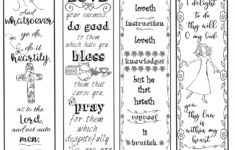 Bible Verse Bookmarks On The Christian Life B W Color Your Own
