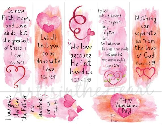 Bible Verse Valentines For Kids Class Valentine Cards Christian 