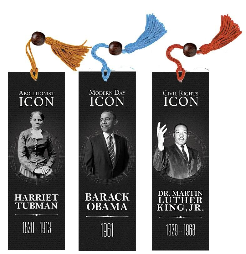 Black History Bookmark Set Barack Obama Harriet Tubman Martin Luther 