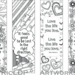 BOOK MARKS Coloring Bookmarks Bookmark Template Printable Coloring