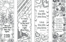 BOOK MARKS Coloring Bookmarks Bookmark Template Printable Coloring