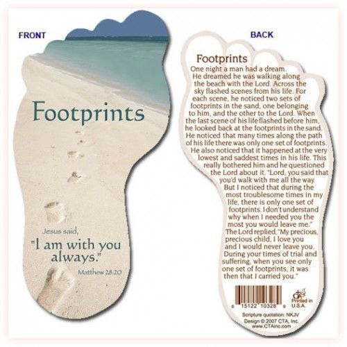 Bookmark Footprints In The Sand Footprint Sand Footprints In The 