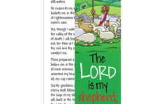 Bookmark Psalm 23 Kids