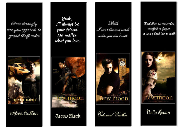 FREE Printable Twilight Bookmarks