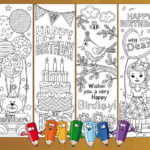 Bookmarks For Her Birthday Coloring Bookmarks Girls Coloring