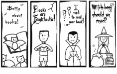 Bust Out Your Crayons Halloween Bookmarks Coloring Bookmarks
