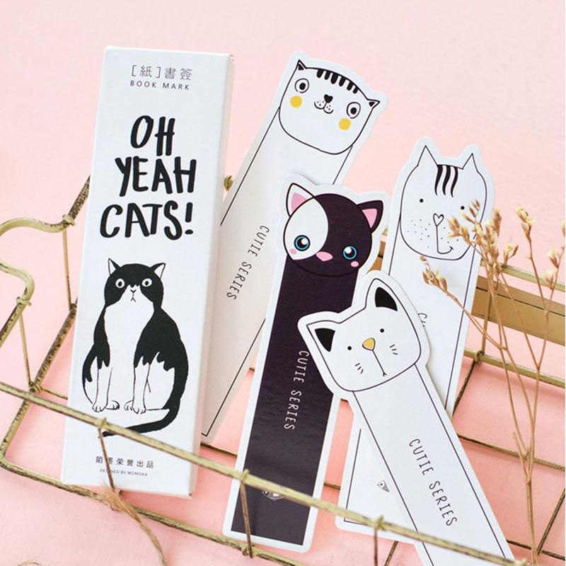 Cat Bookmarks Cute Bookmarks Creative Bookmarks Paper Bookmarks