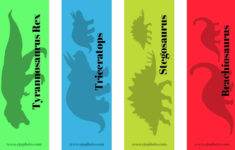 CJO Photo Printable Bookmarks Dinosaurs