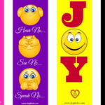 CJO Photo Printable Bookmarks Emojis