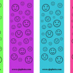 CJO Photo Printable Bookmarks Emojis Set 2