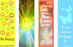 CJO Photo Printable Bookmarks Happiness