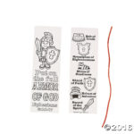 Color Your Own Armor Of God Bookmarks Armor Of God Bible For Kids