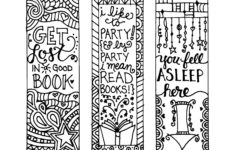 Color Your Own Bookmark Free 101 Printable