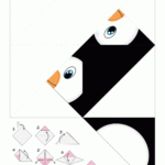 Corner Bookmark Penguin Free Printable