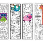 Cute Animal Bookmarks 2 PDF Zentangle Coloring Page Coloring