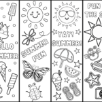 Cute Free Printable Bookmarks To Color For Kids Summer Fun Cassie