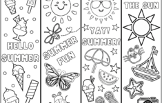 Cute Free Printable Bookmarks To Color For Kids Summer Fun Cassie