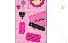Cute Pink Bookmark Stock Vector Illustration Of Checkered 15156090