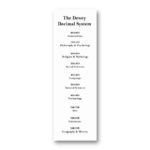 Dewey Decimal Bookmark Printable Paul S House Dewey Decimal System