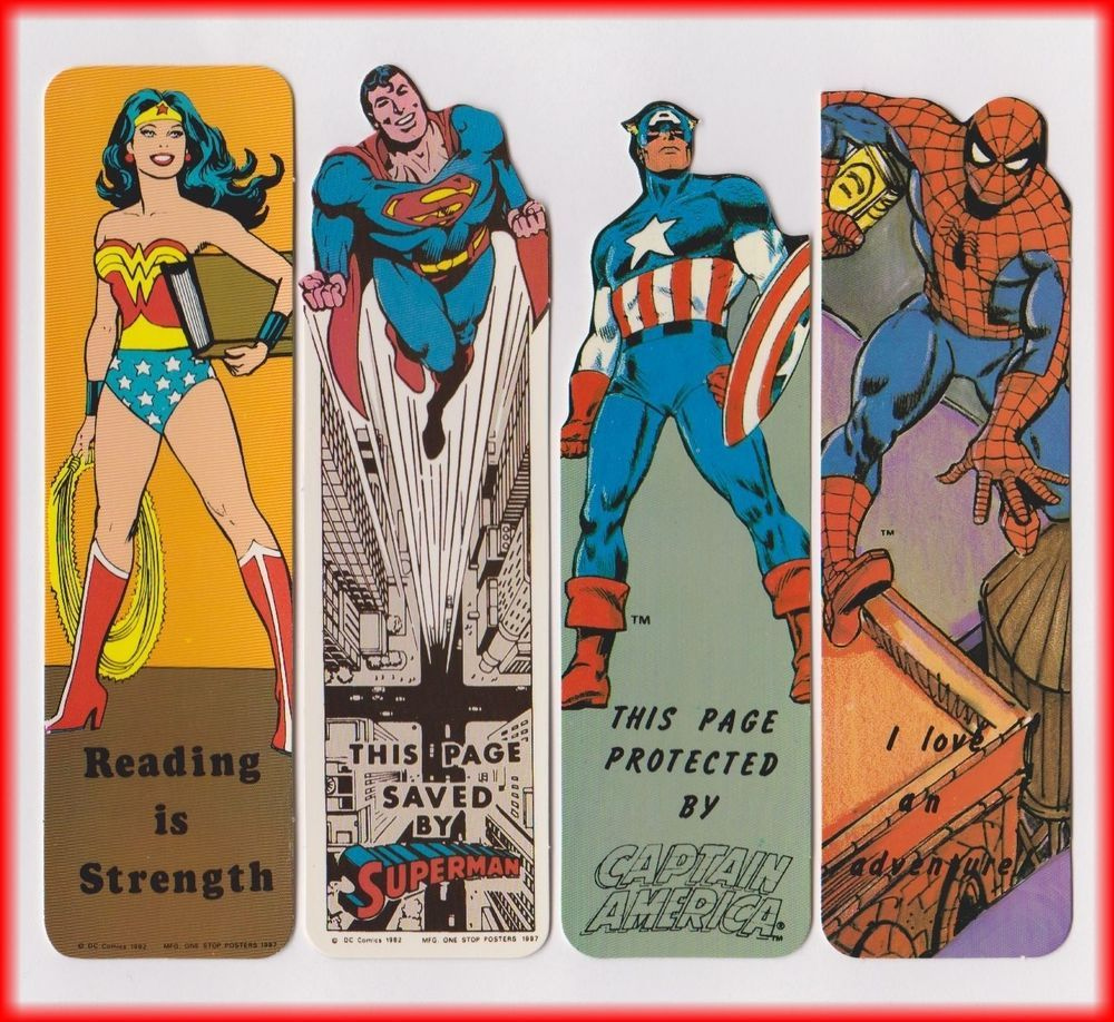 Digital Download Printable Bookmark Superheroes Marvel Bookmarks Eu 
