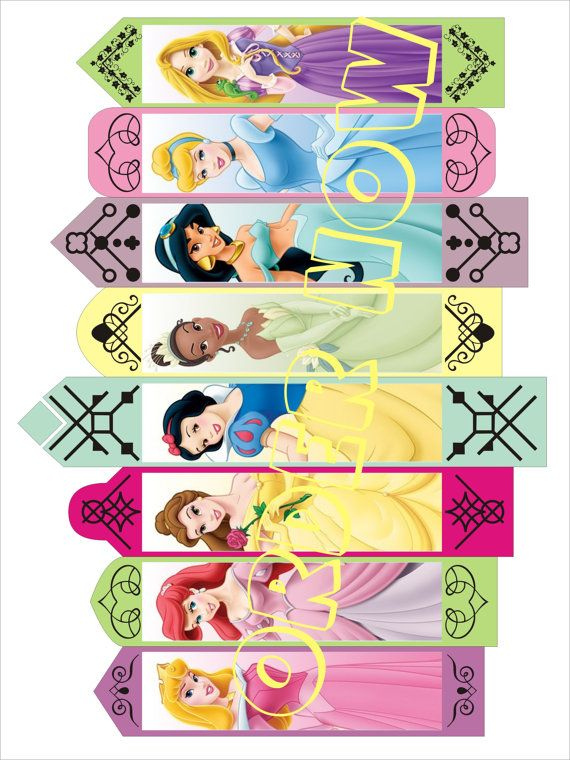 Disney Princess Bookmarks Birthday Party Loot Bag DIY By Aluminumguy 