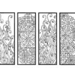 DIY Bookmarks Set Of 4 Printable Coloring Page Instant Download