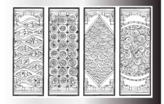 DIY Bookmarks Set Of 4 Printable Coloring Page Instant Download