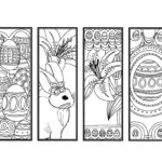 DIY Easter Bookmarks Printable Coloring Page Adult Coloring