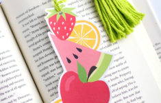 DIY Fruit Bookmark Free Printable Template