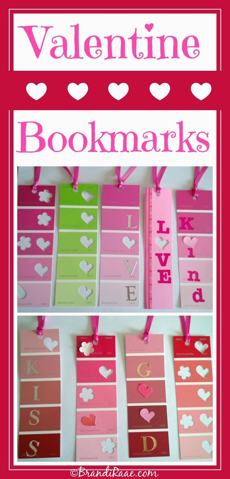 DIY Valentine Bookmarks Valentines Bookmarks Diy Valentine s 