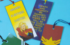 Do It Your Freaking Self Printable Captain Marvel Bookmarks Do It