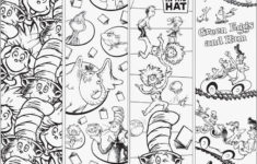 Dr Seuss Color Your Own Bookmarks Dr Seuss Crafts Dr Seuss Coloring