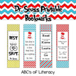 Dr Seuss Printable Bookmarks To Color Food Ideas
