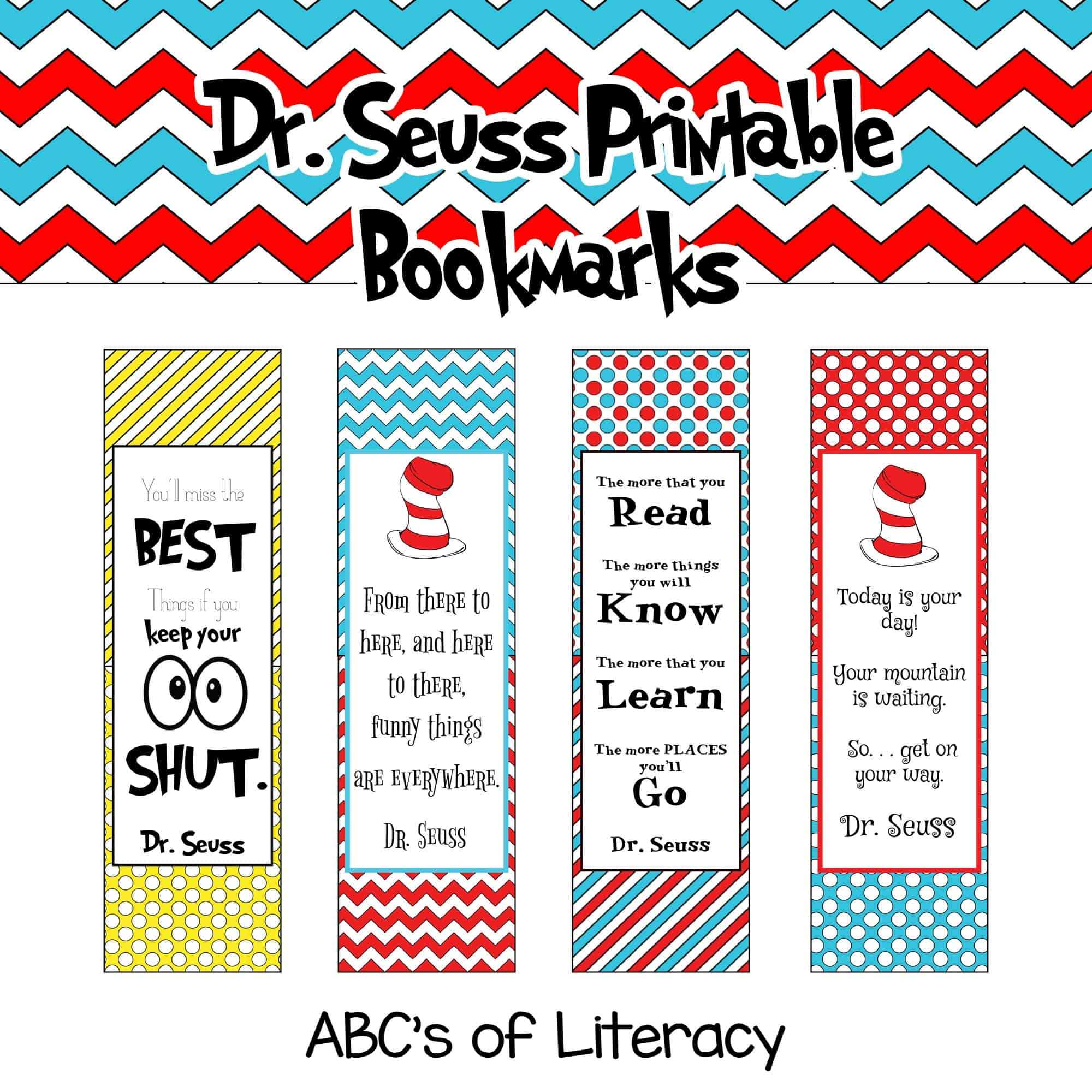 Dr Seuss Printable Bookmarks To Color Food Ideas
