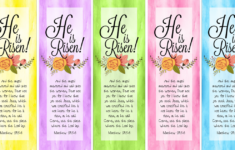 Easter Scripture Matt 28 He is Risen Bookmarks by Shalana pdf Free