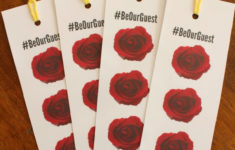 Enchanted Rose Printable Bookmark For Beauty And The Beast With