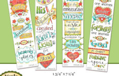 Ephesians 1 4 Full Color Digital Printable Bookmarks