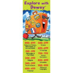 Explore With Dewey Jumbo Bookmark Demco Library Skills Dewey