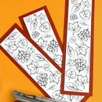 Fall Leaf Printable Coloring Bookmarks Coloring Bookmarks Printable