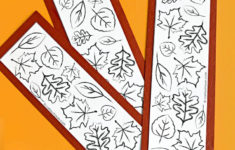 Fall Leaf Printable Coloring Bookmarks Coloring Bookmarks Printable