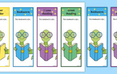 FREE Bookworm Themed Personalised Bookmarks For Kids Twinkl