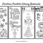 Free Christmas Bookmarks To Color Christmas Bookmarks Coloring